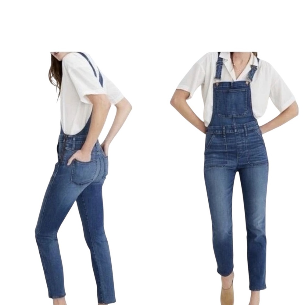 Madewell Classic skinny Blue Denim Overalls size Small